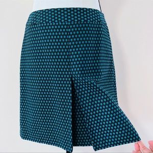 LOFT skirt - Teal &Black color